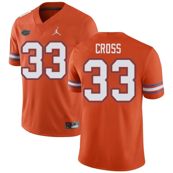 Jordan Brand Men #33 Daniel Cross Florida Gators College Football Jerseys Sale-Orange